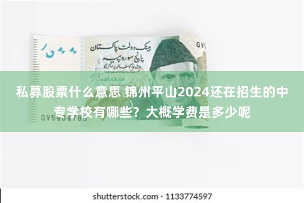 私募股票什么意思 锦州平山2024还在招生的中专学校有哪些？大概学费是多少呢