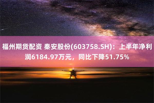 福州期货配资 秦安股份(603758.SH)：上半年净利润6184.97万元，同比下降51.75%