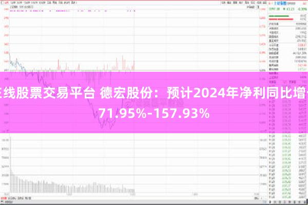 在线股票交易平台 德宏股份：预计2024年净利同比增长71.95%-157.93%